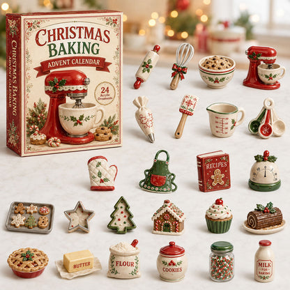 Christmas Baking Advent Calendar 2026 - 24-Day Festive Countdown, Acrylic Charms Blind Box - Gift For Baking Lovers