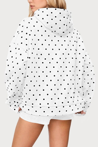 Polka Dot Oversized Hoodie