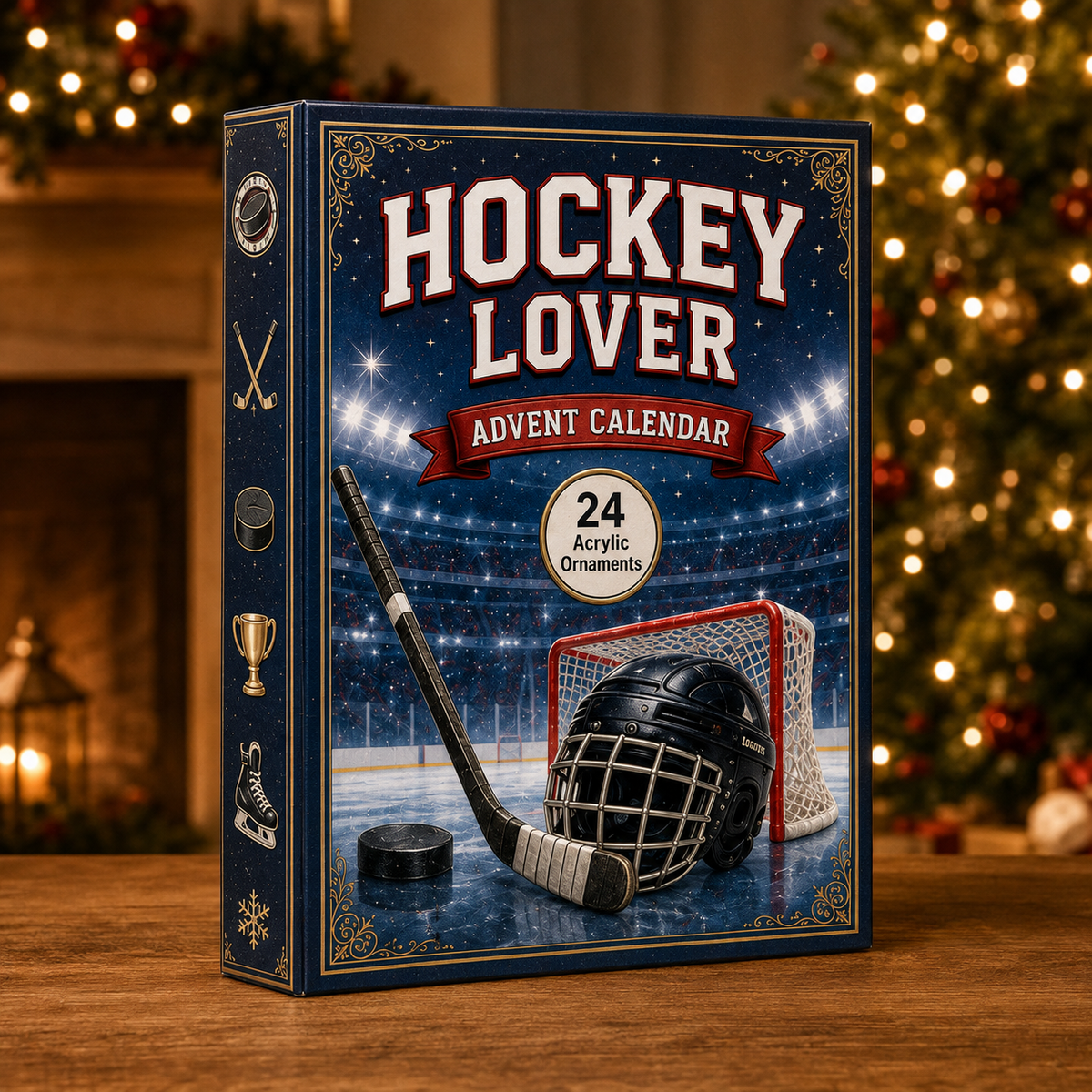 Hockey Lover Advent Calendar 2026 - 24-Day Festive Countdown, Acrylic Charms Blind Box - Gift For Sports Lovers