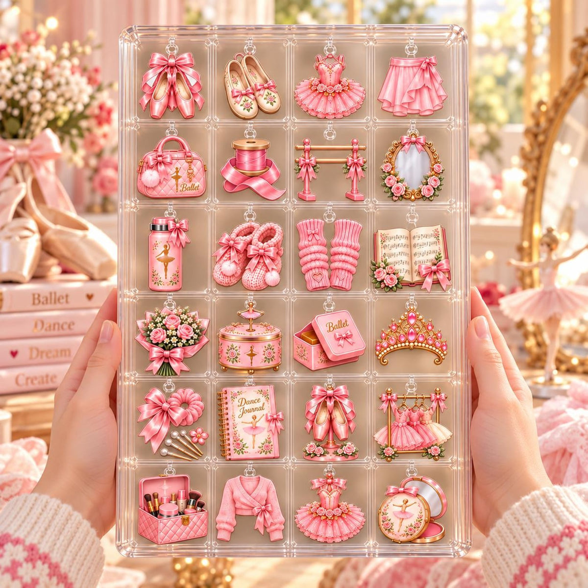 Personalized Ballet Advent Calendar 2026, Ballerina Christmas Blind Box, 24 Day Dance Countdown