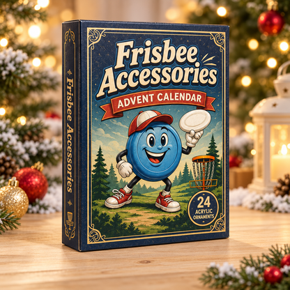 Frisbee Accessories Advent Calendar 2026 - 24-Day Festive Countdown, Acrylic Charms Blind Box - Gift For Frisbee Lovers