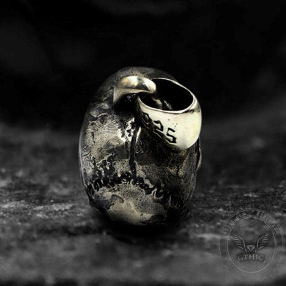 Calvarium Sterling Silver Skull Pendant