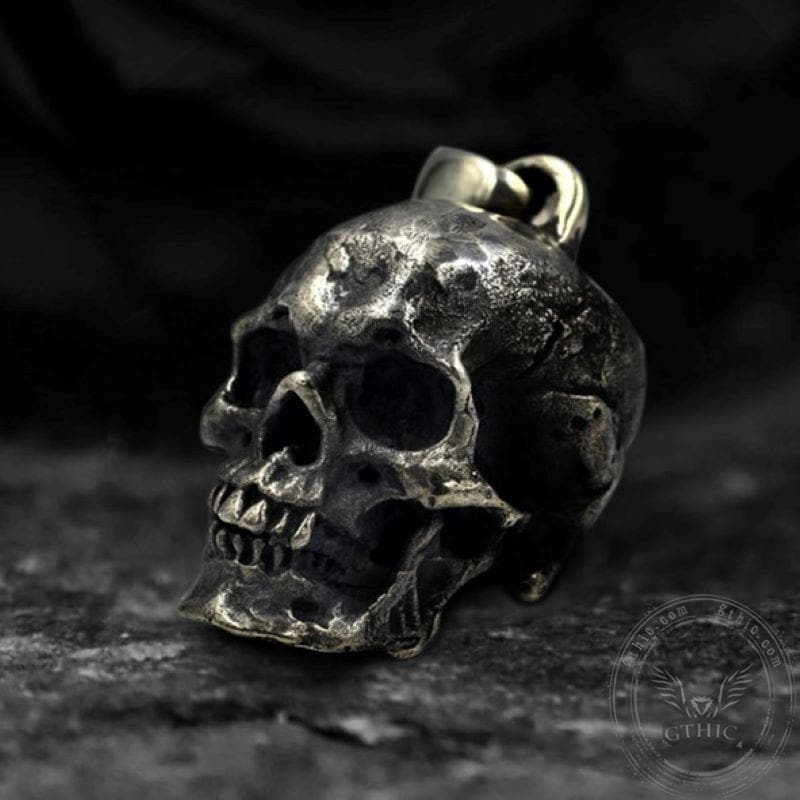 Calvarium Sterling Silver Skull Pendant