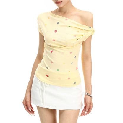 Candy Star Off Shoulder Top