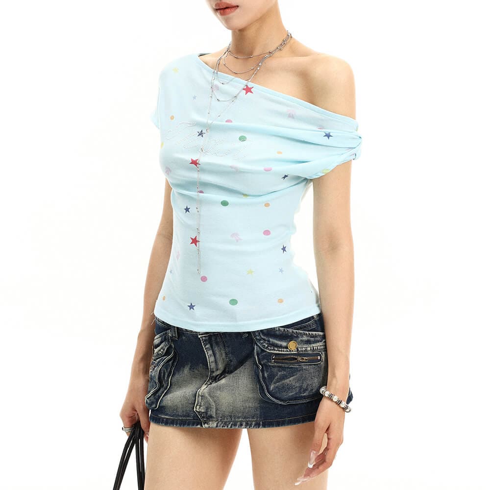 Candy Star Off Shoulder Top