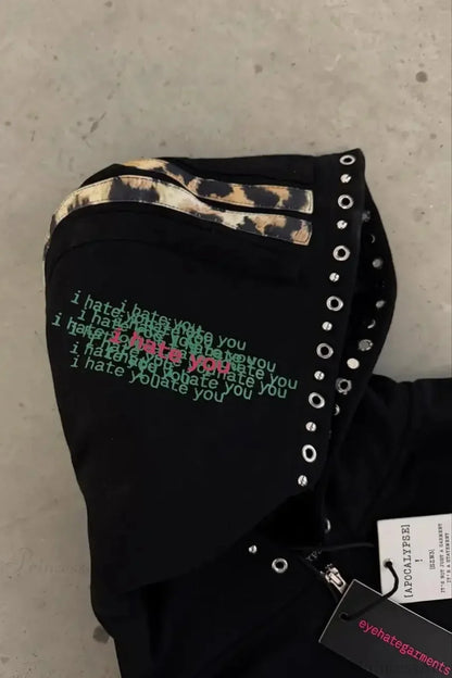 Casual Leopard Print Hoodie