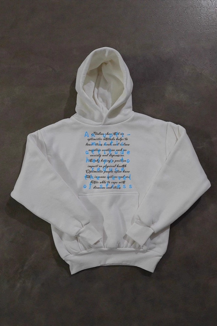 Typography Graphic Heavyweight Pullover Hoodie