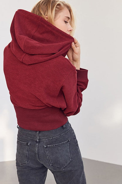 High Waist Loose Fit Hoodie