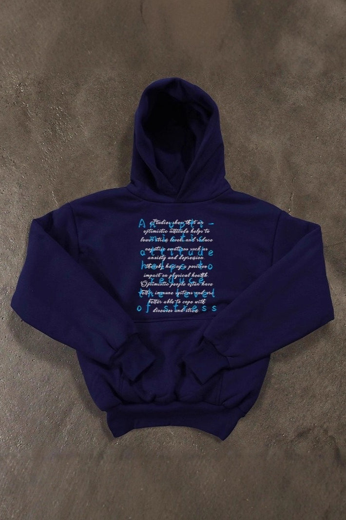 Typography Graphic Heavyweight Pullover Hoodie