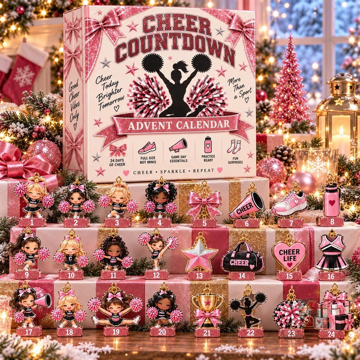 Cheer Countdown Cheerleading Advent Calendar Box 2026