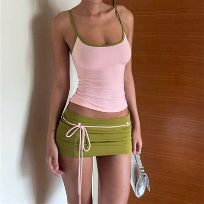 Candy Crush Tank Top & Mini Skirt Co-Ord