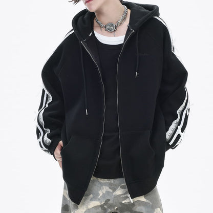Coquette Lace Sleeve Hoodie