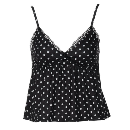 Coquette Girl Polka Dot Tank Top
