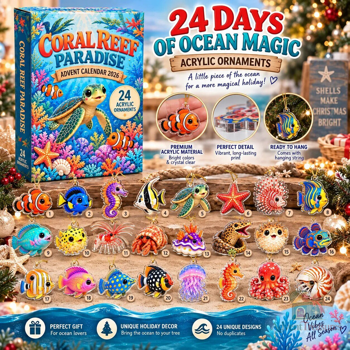 Coral Reef Paradise Advent Calendar 2026