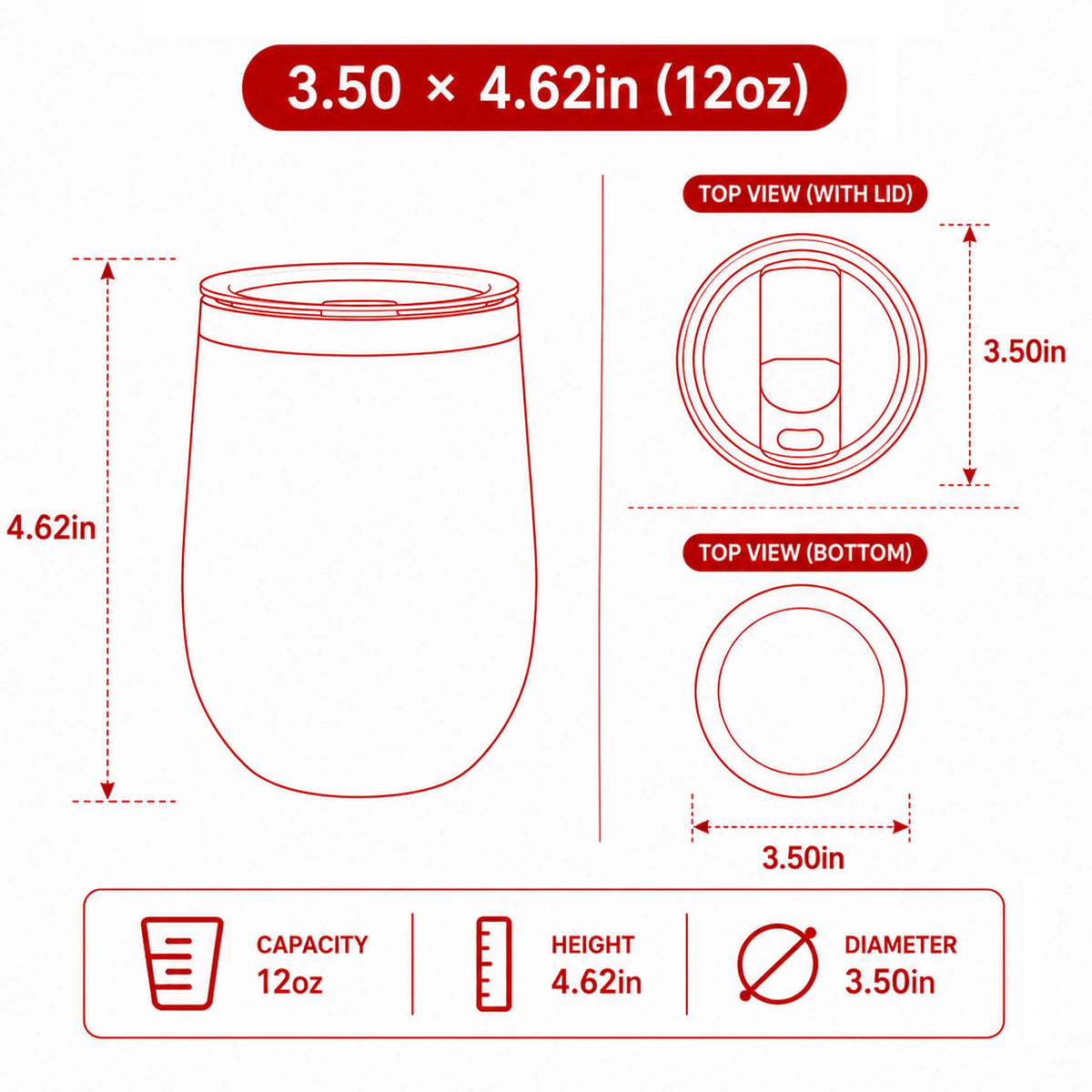 Spain Football Fans Insulated Wine Tumbler