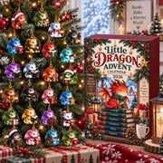 Baby Dragon Advent Calendar, 24 Fantasy Tree Ornaments 2026
