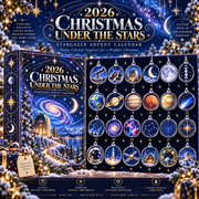 2026 Christmas Under The Stars Stargazer Advent Calendar With Celestial Ornaments, Unique Space Theme Holiday Countdown Gift