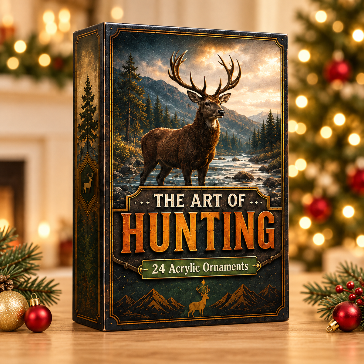 Art of Hunting Advent Calendar 2026 - 24-Day Festive Countdown, Acrylic Charms Blind Box - Gift For Hunting Lovers