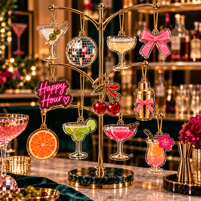 Cocktail Advent Calendar 2026, 24 Day Christmas Countdown, Cocktail Lover Ornaments, Girls Night Holiday Gift, Martini Happy Hour Decor