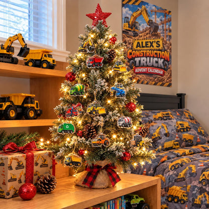 24 Days of Big Rigs - Personalized Christmas Advent Calendar