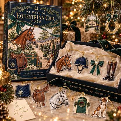Equestrian Advent Calendar 2026, 24 Day Horse Xmas Countdown, Horse Riding Ornaments, Equestrian Gift for Horse Lover, Rider Holiday Decor