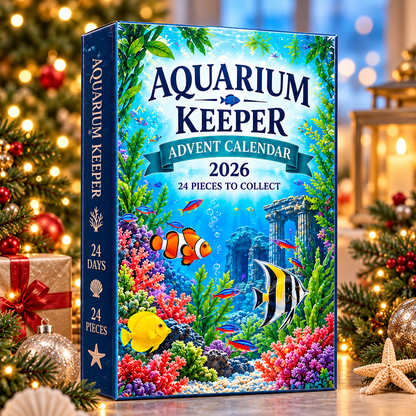 Personalized Aquarium Keeper Advent Calendar 2026 – 24-Piece Fish Tank Charm Collection, Tropical Fish & Underwater Aquarium Christmas Countdown Gift for Aquarists and Fish Lovers