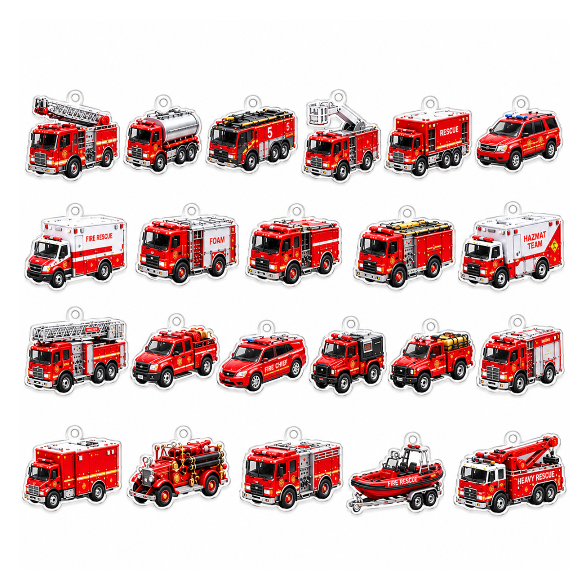 2026 Fire & Rescue Advent Calendar – 24-Day Fire Truck & Rescue Vehicle Countdown, Action-Packed Firefighter Christmas Gift and Holiday Surprise for Kids