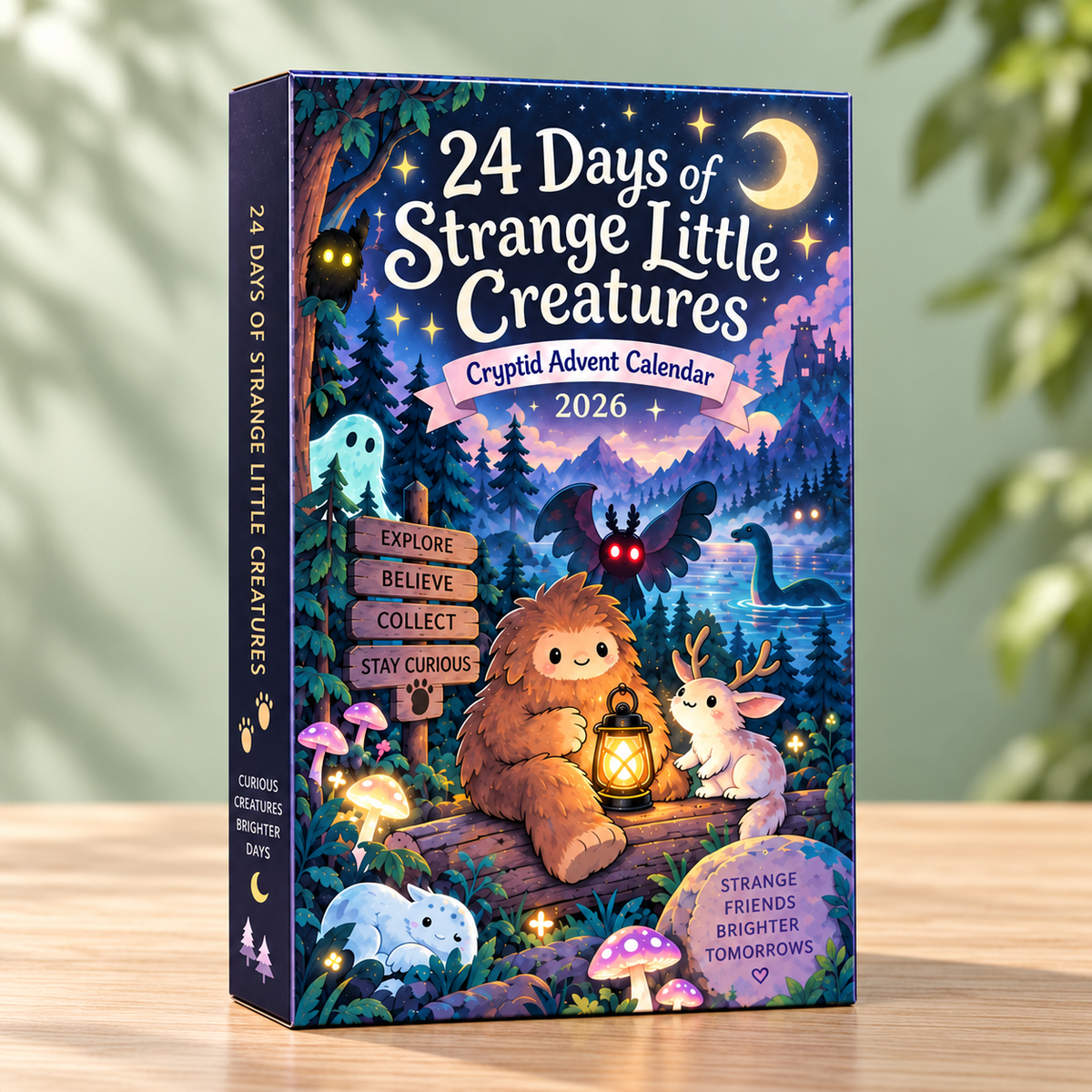 Cryptid Advent Calendar 2026, 24 Days of Strange Little Creatures, Cute Cryptid Christmas Countdown, Mystery Gift for Cryptid Lovers, Birthday Gift