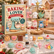 Baking Advent Calendar 2026, 24 Days Advent Calendar, 24 Acrylic Baking Ornaments, Baker Gift, Baking Lover Gift, Christmas Kitchen Decor