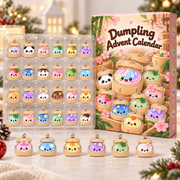 Dumpling Advent Calendar, Christmas Countdown Set, Mini Dumpling Charm Collection