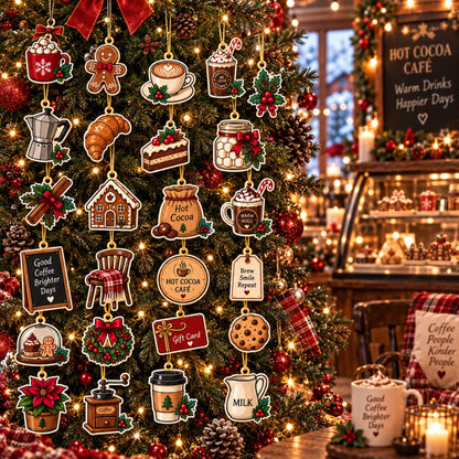 Custom Hot Cocoa Advent Calendar: 24-Day Countdown, Personalized Name, Acrylic Charms (2026)