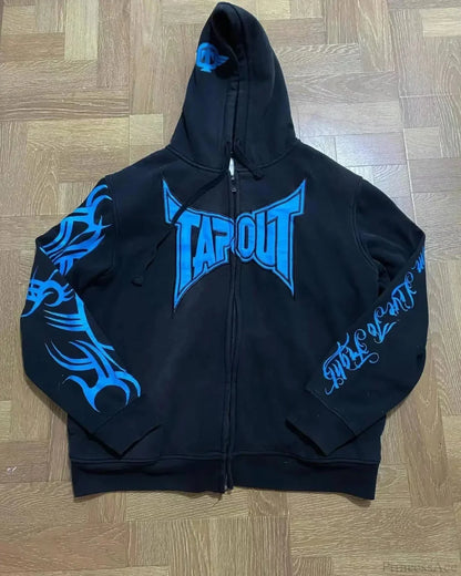 Dark Eyes Print Athletic Hoodie