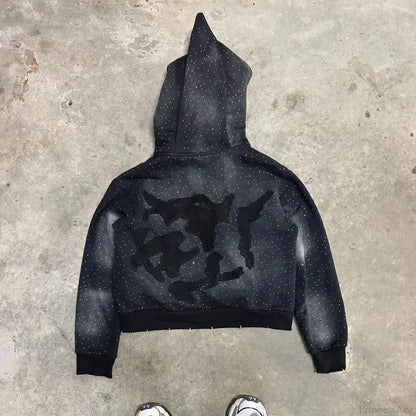 Dark Flash Diamond Patch Hoodie