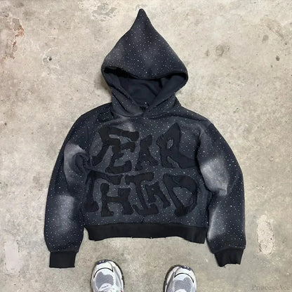 Dark Flash Diamond Patch Hoodie
