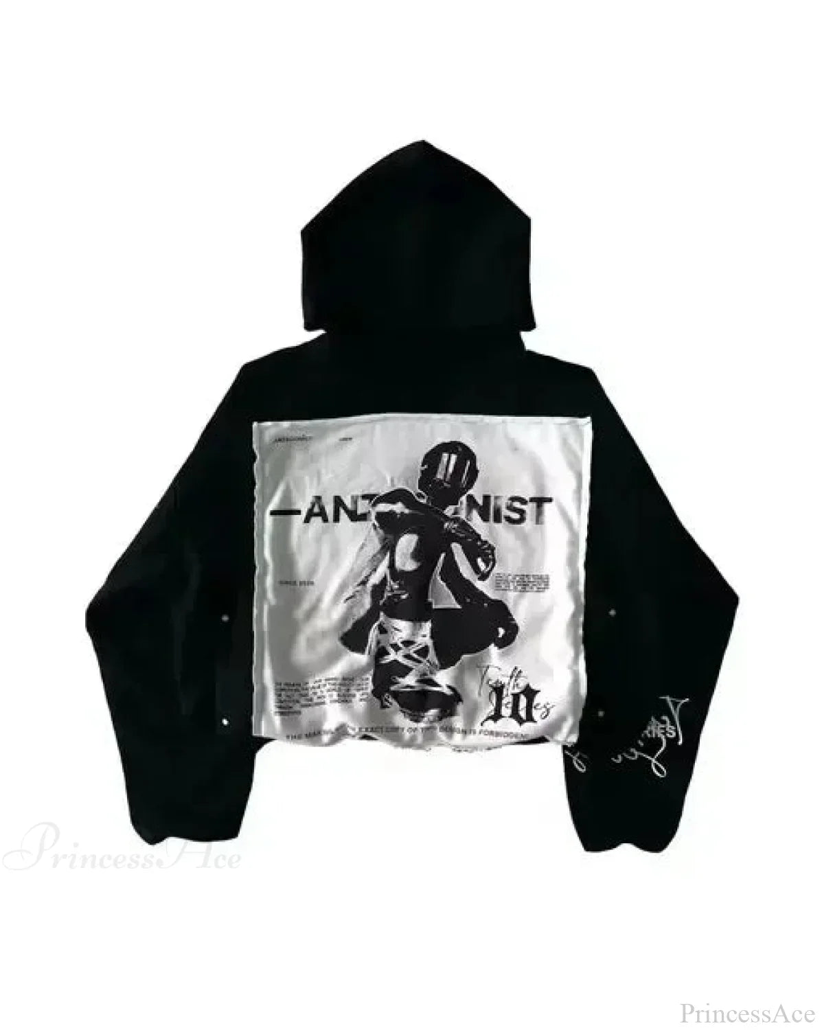 Dark Hip Hop Graphic Print Hoodie