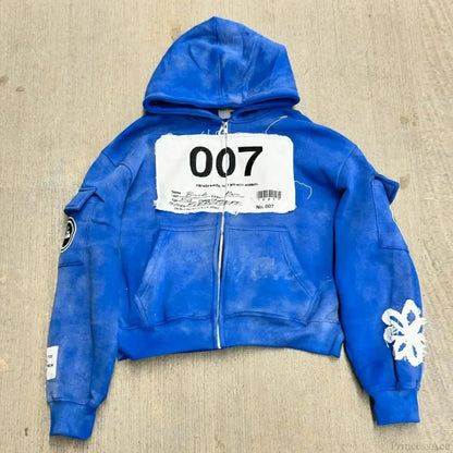 Dark Pink Cleansing Zip Hoodie