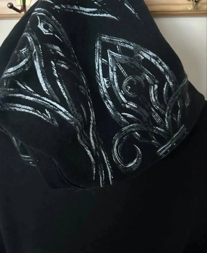 Dark Skull Oversized Zip Hoodie