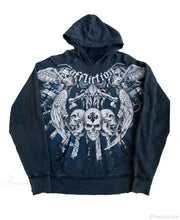 Dark Vintage Design Zipper Hoodie