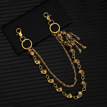 Dark Skull Skeleton Hip-Hop Alloy Pants Chain