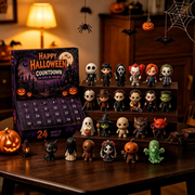 Halloween Box Advent Calendar 24 Days Horror Mini Figurines Countdown Box, Spooky Movie Character Toy Blind Box, Halloween Gift for her