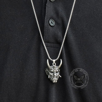 Yokai Oni Stainless Steel Pendant