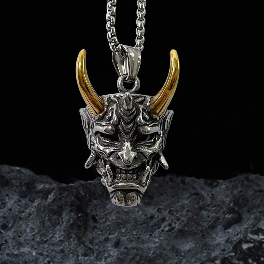 Yokai Oni Stainless Steel Pendant