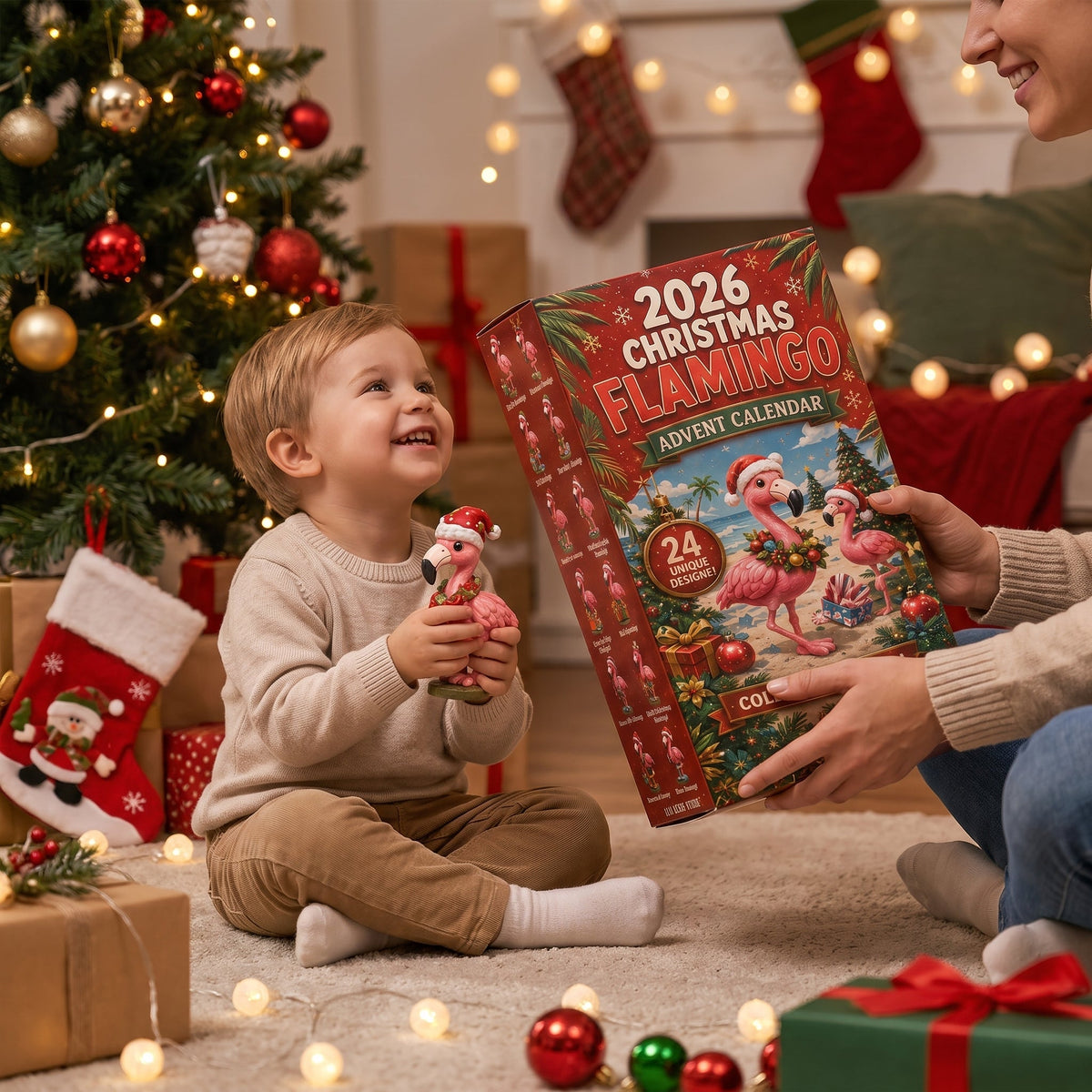 2026 Christmas Flamingo Advent Calendar - Every Day Bring New Suprises