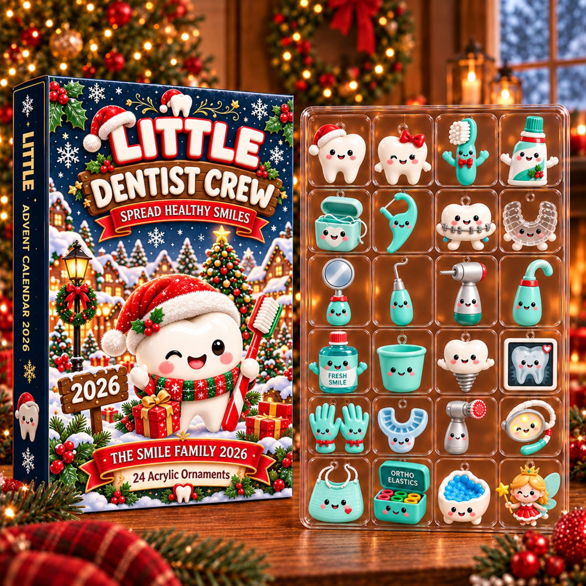 Dentist Advent Calendar 2026, Dental Blind Box, Little Dentist Crew Christmas Countdown, Dentist Gift, Dental Office Christmas Decor