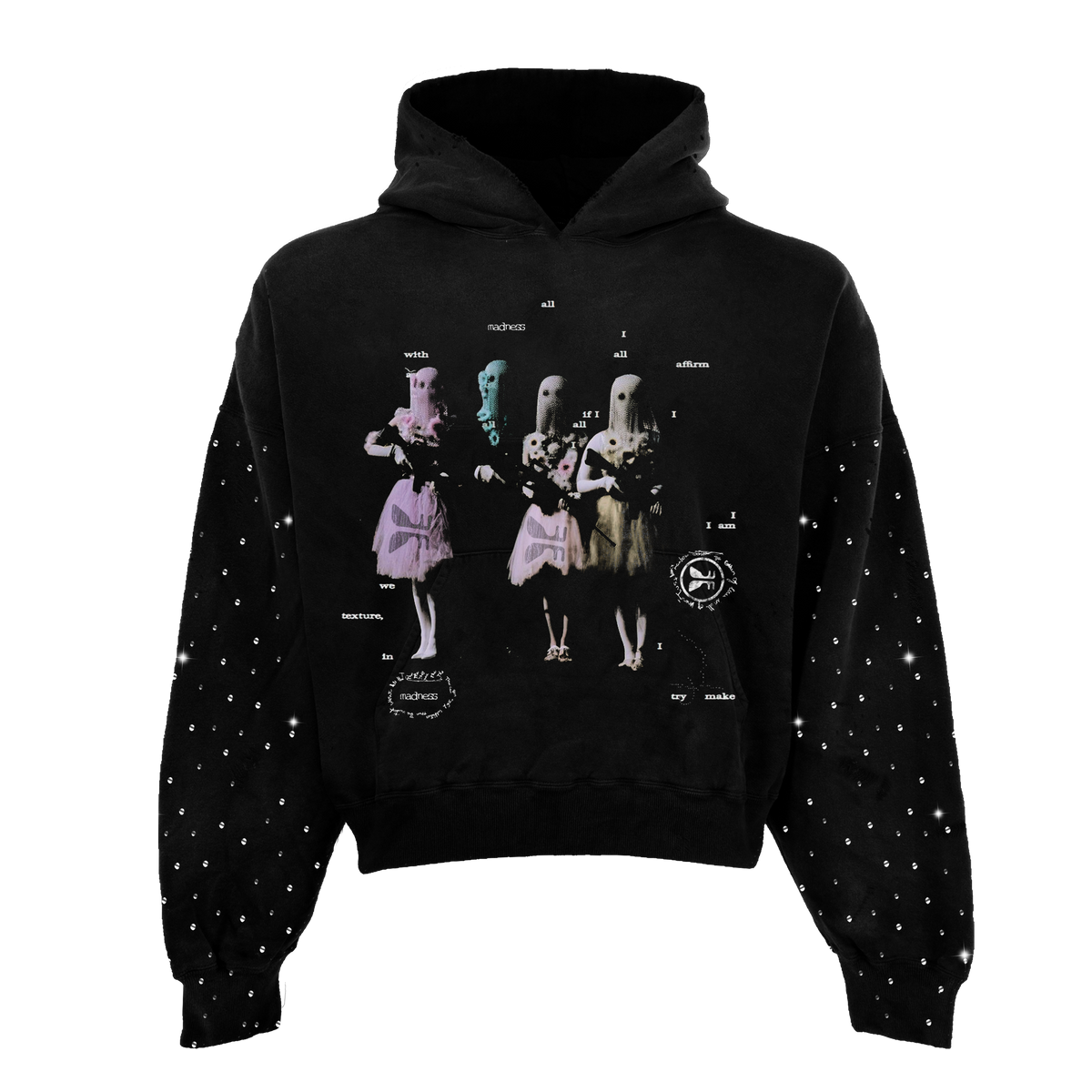 Mad Dolls Rhinestone Hoodie
