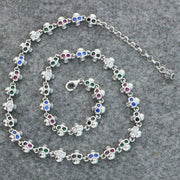 Domineering Skull Sterling Silver Necklace
