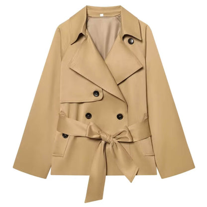 Double Breasted Belted Trench Coat