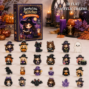 Spooky Little Witcher Advent Calendar 2026 - 24-Day Festive Countdown, Acrylic Charms Blind Box - Gift For Cute Collectors