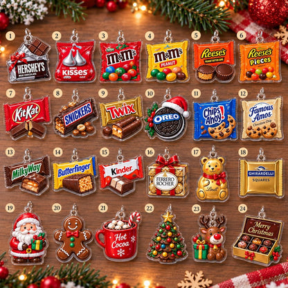 Snack Advent Calendar 2026 – 24 Day Christmas Countdown | Retro Candy Treat Gift for Kids, Teens and Adults