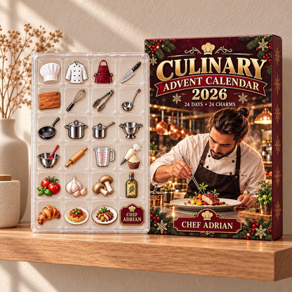 Personalized Culinary Advent Calendar: Custom Chef Blind Box, 24 Charms